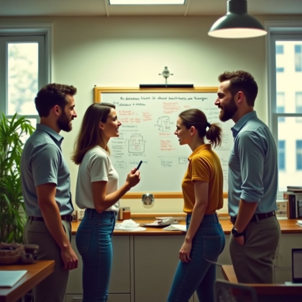 La primera oficina del equipo de consultoría